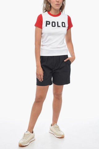 Printed T-shirt with Contrasting Edges