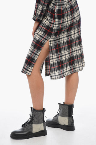 Wool-Blend Shirt Dress HERITAGE GAUZE with Belt