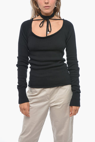 Maglia HEATHER con Ampia Scollatura