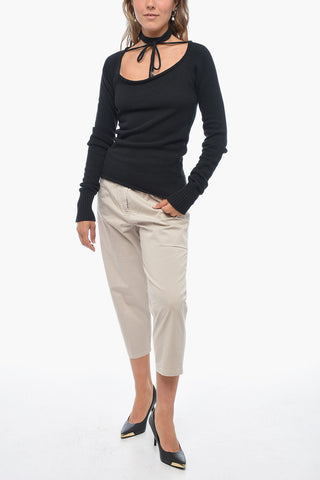 Maglia HEATHER con Ampia Scollatura