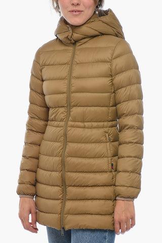 Nylon MILITARY Down Jacket with Hidden Closure
