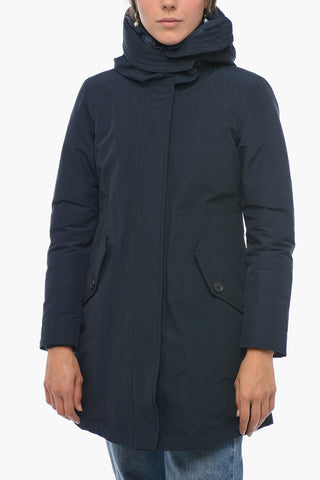 Solid-Color Puffer Jacket with Removable Lining