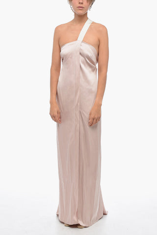 Silk Satin FLUID Slip Dress with Tape Straps
