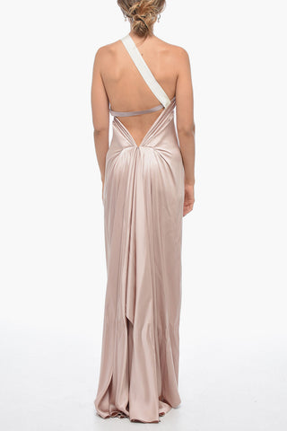 Silk Satin FLUID Slip Dress with Tape Straps