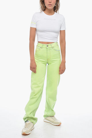 T-Shirt Cropped Fit GLITTER TATTOO con Cristalli