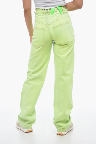 Jeans Mom Fit in Denim Spalmato 22cm