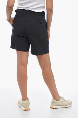 Double-pleated SAFARI Cotton Blend Shorts