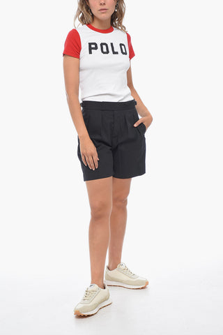 Shorts a 2 Pinces SAFARI in Misto Cotone
