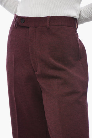 MM1 Wool Blend Palazzo Pants with Hidden Closure