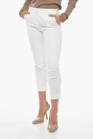 Jacquard Trousers with Pleats