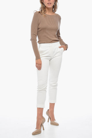 Jacquard Trousers with Pleats