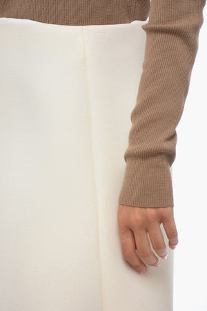 Trapeze Mini Skirt BONDED with Back Zip