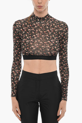 Floral Patterned Crop Top