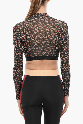 Floral Patterned Crop Top