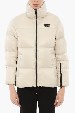 Solid Color ALWAID Down Jacket with Contrast Zip