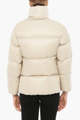 Solid Color ALWAID Down Jacket with Contrast Zip