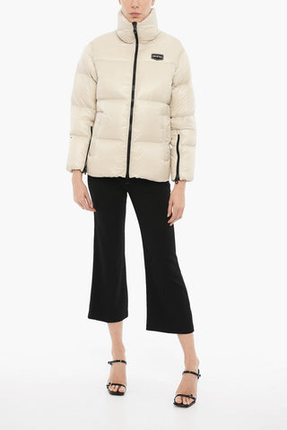 Solid Color ALWAID Down Jacket with Contrast Zip