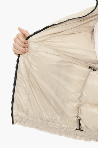 Solid Color ALWAID Down Jacket with Contrast Zip