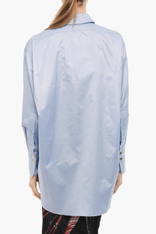 Oversize-Hemd aus Satin