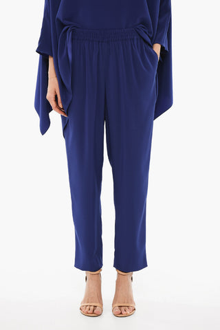 Solid Color Palazzo Pants with Drawstring Waist