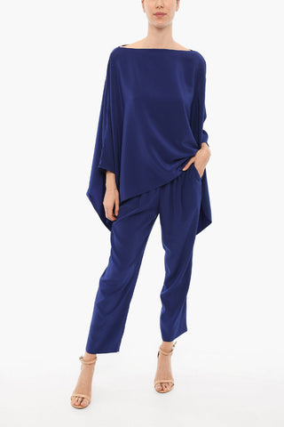 Solid Color Palazzo Pants with Drawstring Waist