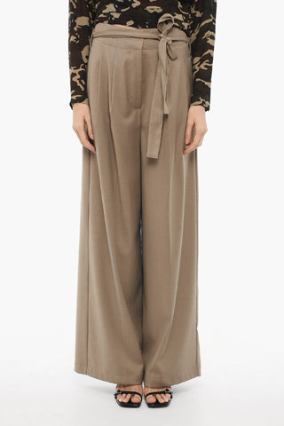 Double Pleated PATTY Palazzo Pants with Belt