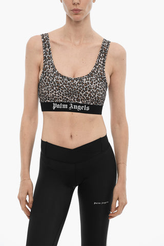 Animal Patterned Active Crop Top