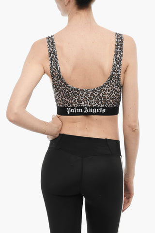 Animal Patterned Active Crop Top