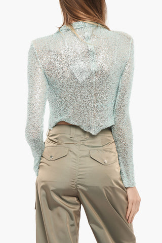 Long Sleeved Sequined Top