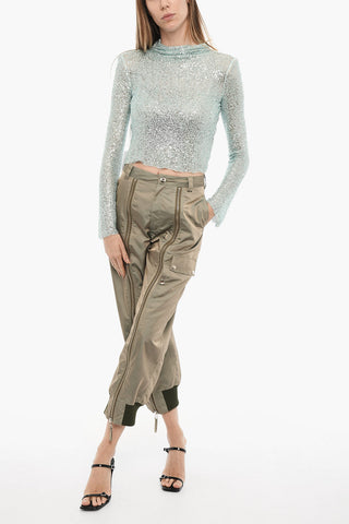 Long Sleeved Sequined Top