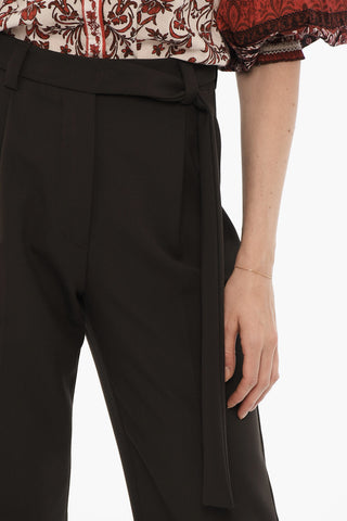 Single Pleated FLOATY Palazzo Pants with Belt