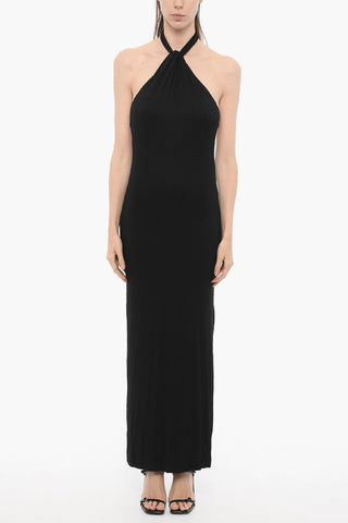 Halterneck Maxi Dress with Side Split