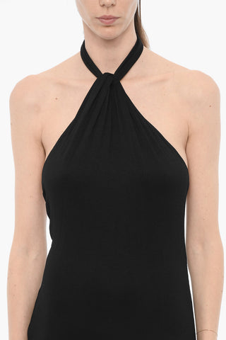 Halterneck Maxi Dress with Side Split
