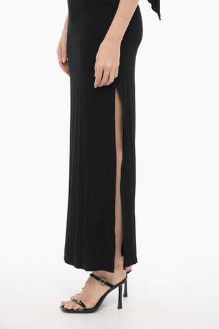 Halterneck Maxi Dress with Side Split