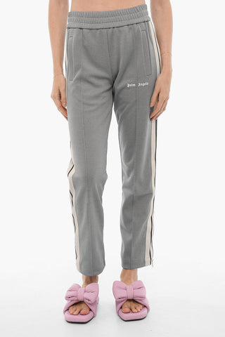 Joggers a Vita Alta con Zip alla Caviglia