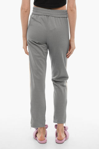 Joggers a Vita Alta con Zip alla Caviglia