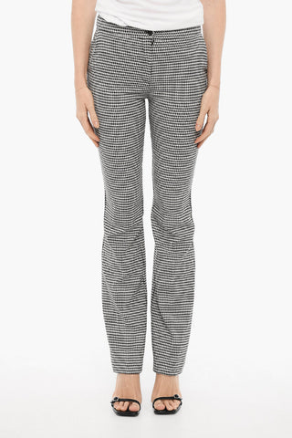 Houndstooth Bootcut Pants