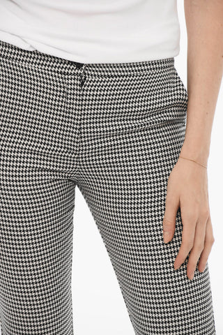 Houndstooth Bootcut Pants
