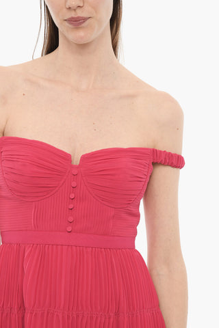 Mini Dress in Chiffon Plissettato