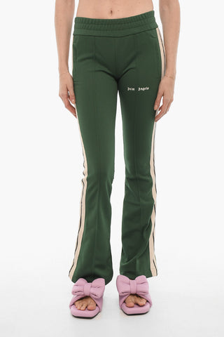 Flared Joggers with Contrasting Side Band
