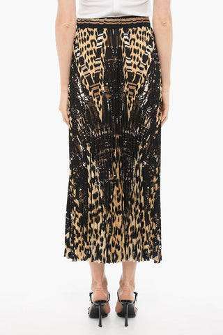 Maxi Gonna Plisse' a Fantasia Animalier