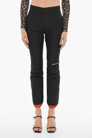 Pantaloni in Nylon con Zip alla Caviglia