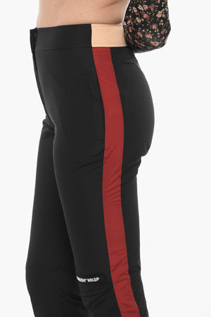 Pantaloni in Nylon con Zip alla Caviglia