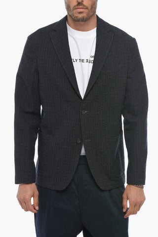 Ungefütterter Blazer ALFONSO mit Vichy-Muster