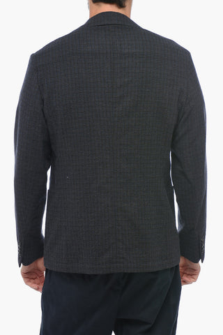 Ungefütterter Blazer ALFONSO mit Vichy-Muster