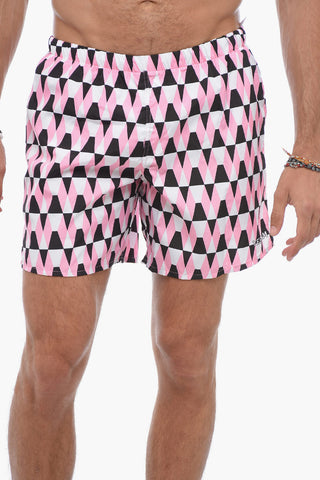 Costume da Bagno Boxer Motivo Argyle
