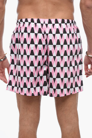 Costume da Bagno Boxer Motivo Argyle