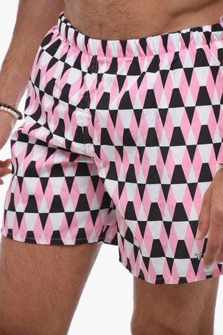 Costume da Bagno Boxer Motivo Argyle