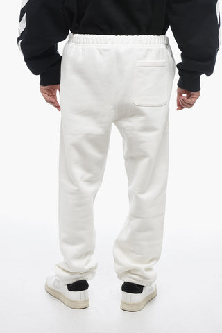 MONCLER 1952 Fleece Cotton Sweatpants with Logo Patch
