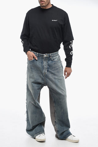 Wide Leg Double-Fabric UNISEX Jeans 29cm